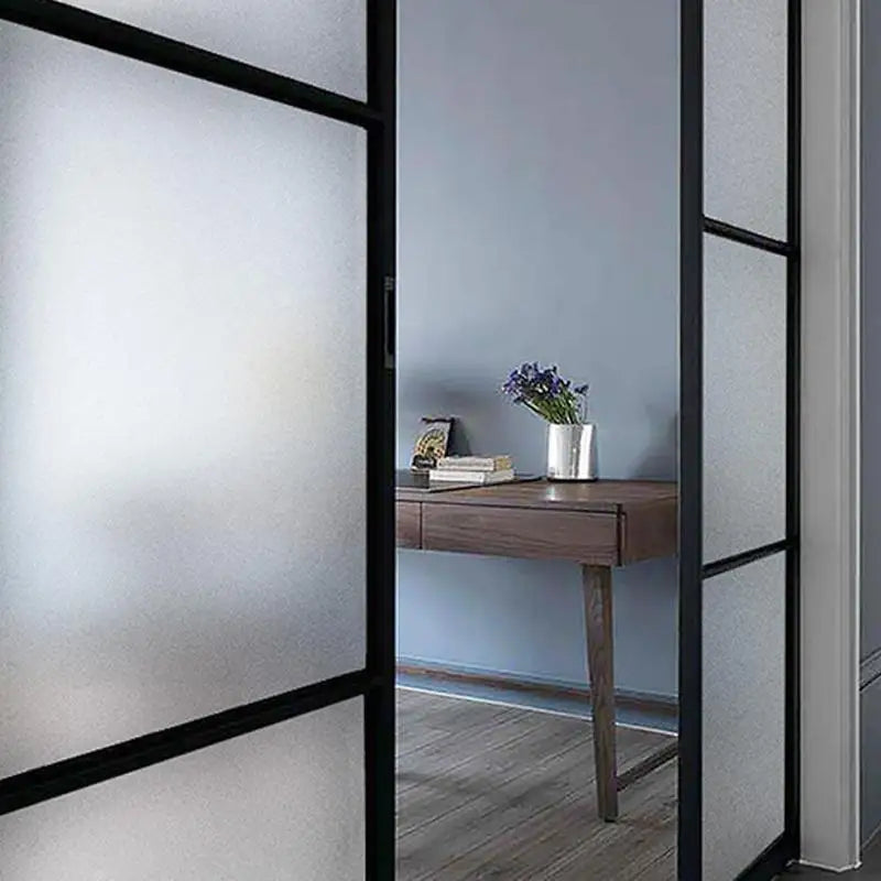 1/2M Matte Window Film Privacy UV Protection Stained Vinyl for Glass Static Cling Frosted Decorative Window Sticker for Home