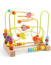 Montessori  Toys Wooden Roller Coaster Bead Maze Abacus Math Toys  Early Educational Toys for  1-3 Years