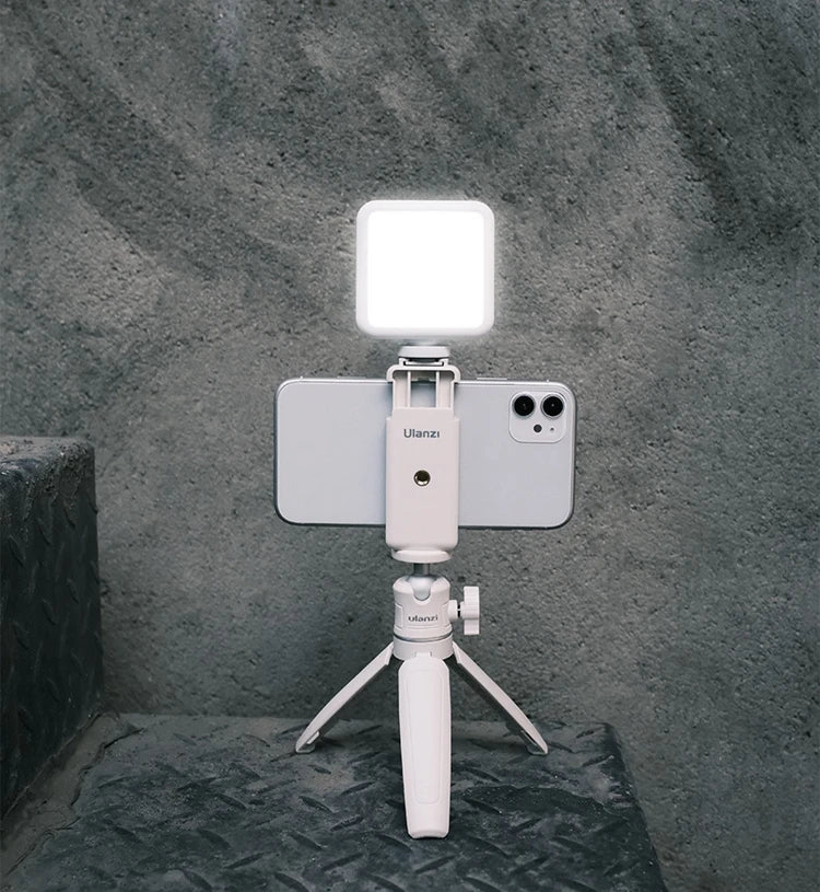 Mini Vlog LED Fill Light 6W 5500K Rechargeable 2000mAh Dimmable Phone Video Lighting