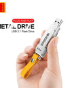 KODAK USB 3.1 Metal USB Flash Drive 64GB 128GB 256GB Pen Drive Creative Personality Car Music Gift High Speed USB PenDrive