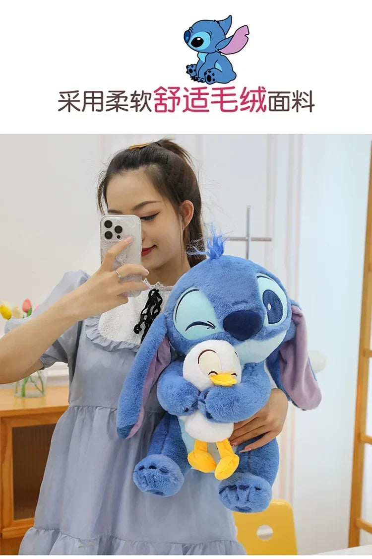 Disney Plush Doll Stitch Lilo Doll Cute Duck Stitch Plush Stuffed Toy Christmas 's Birthday Gift Kawaii Decoration Toys