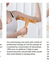 1 PC Wood Massage Stick Wooden Therapy Massage Tools, Home Gua Sha Lymphatic Drainage Tool,Relief Muscle Soreness Anti Cellulite