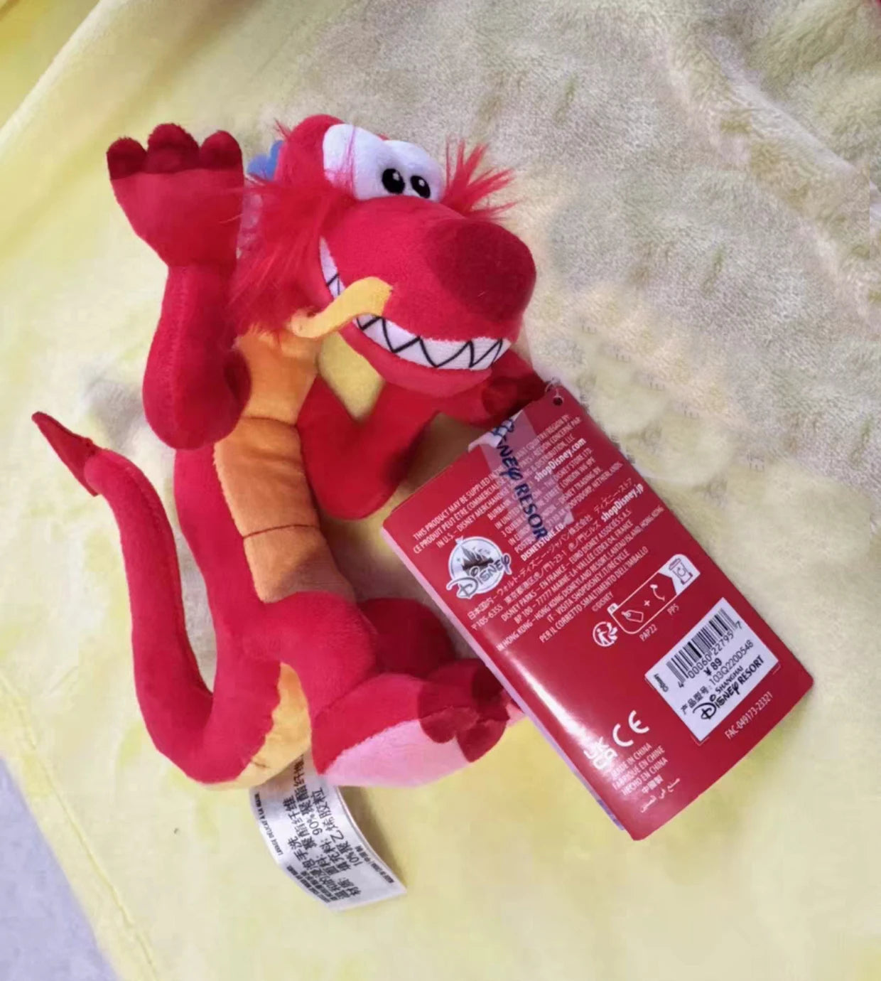 New Disney Mulan Mushu Dragon Doll Shoulder Magnetic Pal Plush ToyGift