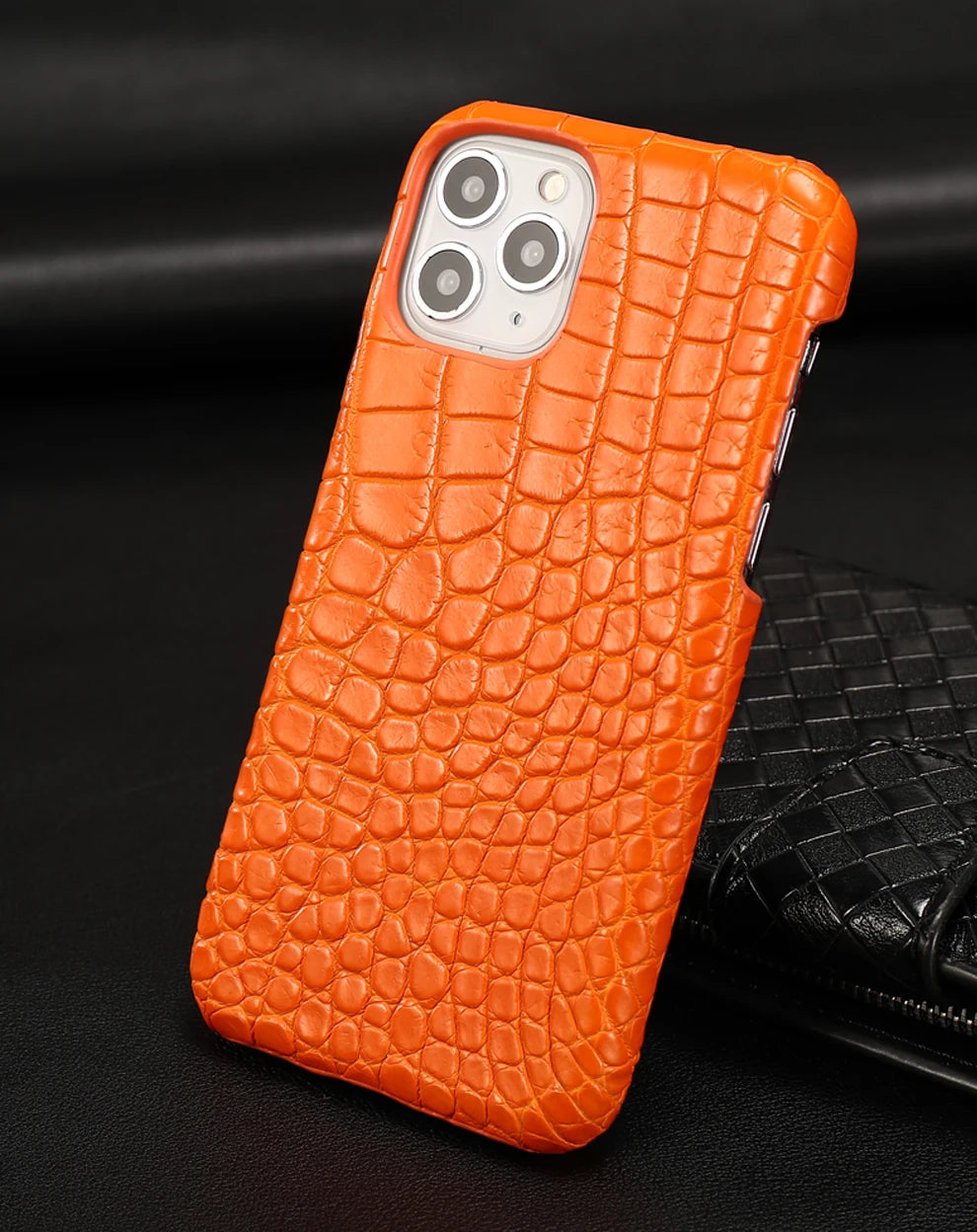 Crocodile Real Leather Cases for iPhone 16 15 Pro Max 14 pro max Genuine Leather Fundas Back Bover