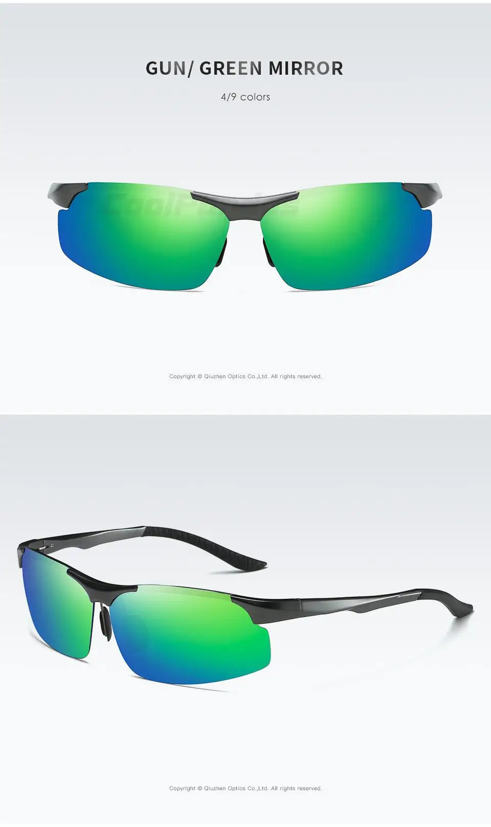 Aluminum Photochromic Polarized UV400 Mirror Driving Sunglasses for Men Women