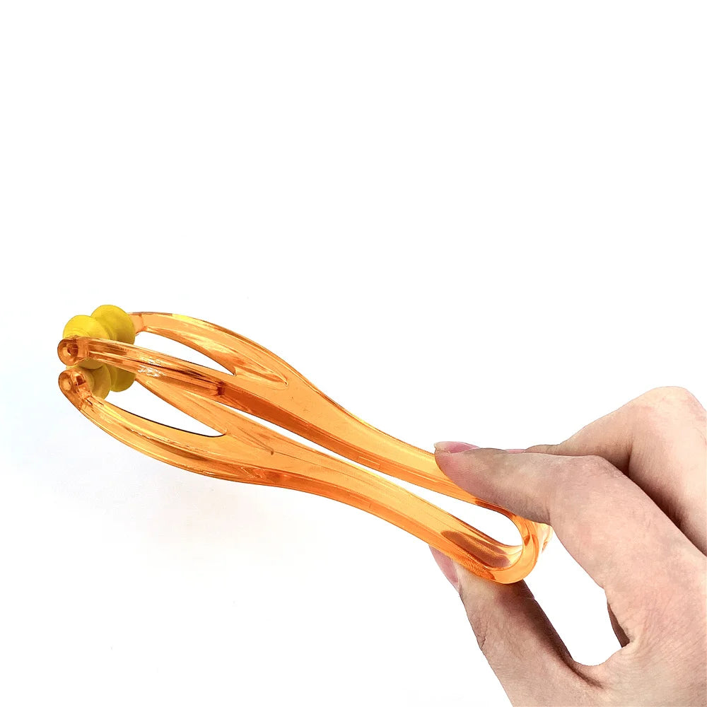 1Pcs 2 Rollers Finger Massager Mini Finger Joints Massager With Elastic Handle For Finger Blood Circulation & Muscle Relaxation