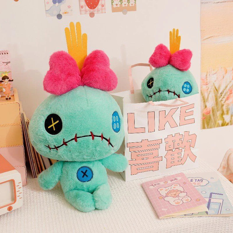 ZU 35/60cm 1pc Cartoon Green Doll Scrump Plush Toy Cool Cute Stuffed Soft Toys for Girl Boy