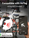 Bicycle Airtag Tracker Reflective Bracket Road Bike Hidden Locator Anti-theft Anti-lost Multi-function Bracket Warning Light