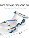 KF603 RC Glider 2.4G Radio Control Aircraft Sea And Air RC Plane EPP Foam Water Land Flying Airplane Toys
