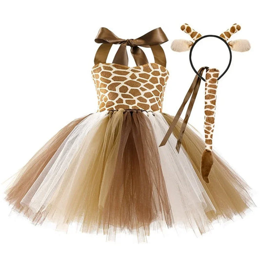 Animal Cosplay Tutu Dress with Accessories Party Costume