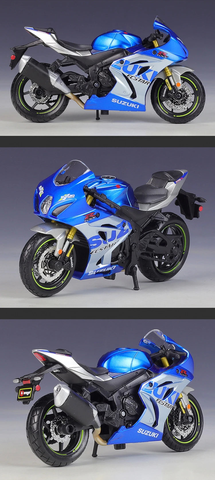 1 18 Scale Suzuki GSX R1000R Diecast Motorcycle Model