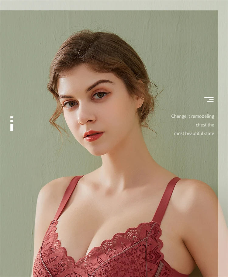 Women’s Push-Up Wire-Free Bra – Comfortable Adjustable Straps Bralette