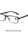 Folding Reading Glasses Unisex Ultralight Resin Presbyopic Eyeglasses Portable Anti Blue Ray Vision Care Reader Eyewear With Box