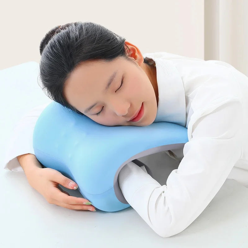 Ergonomic Nap Pillow Memory Foam Throw Pillow Chair Back Heightened Cushion Neck Support Face Down Sleeping Pillows