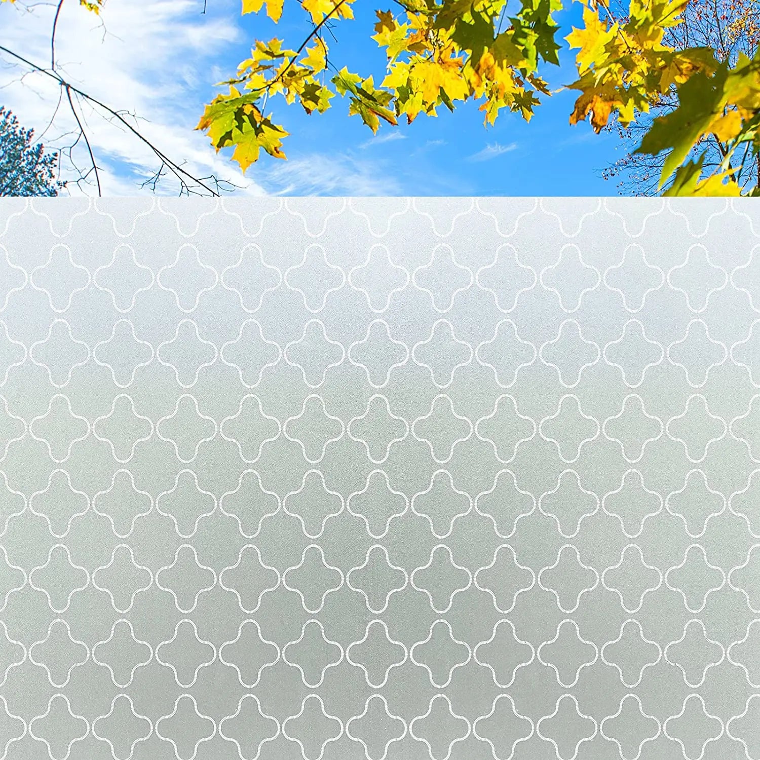 Frosted Privacy Striped Window Film Office Decorative Self Adhesive Glass Window Decals Width 65/75/85/90 by 200 cm