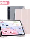 For Samsung Galaxy Tab S9 FE 11 Plus S9 S8 S7 Plus FE 12.4 in Case Transparent Back Tablet Cover For Tab S7 S8 11"Pencil Holder