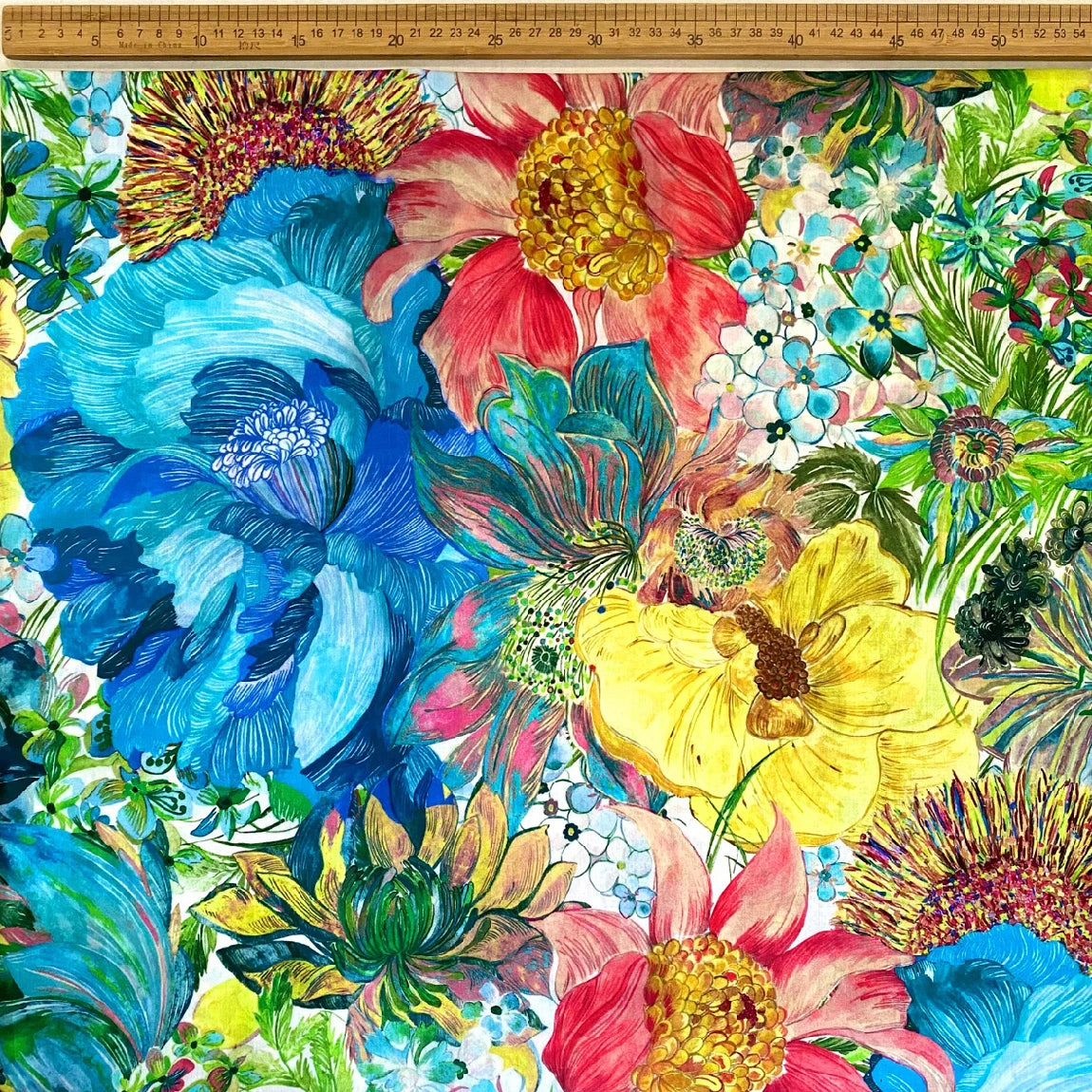 1/2/3/5/10M 100% Cotton Poplin 80S Marina seaflower Like liberty Fabric Kids Sewing Handmade DIY Dresses Skirt Designer Material