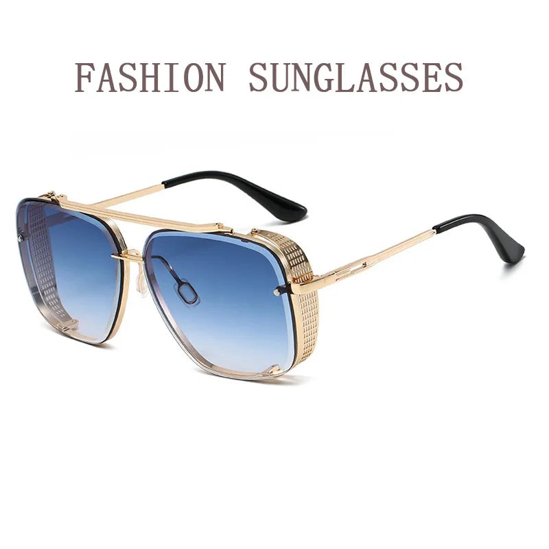 Steampunk Square Sunglasses With UV400 Protection