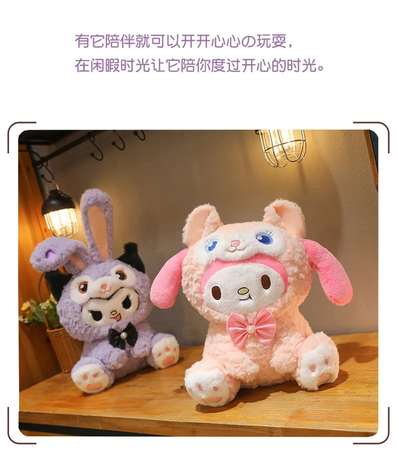 Kawaii Kuromi Transformation Plush Toy Soft Stuffed Doll
