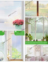Frosted Privacy Striped Window Film Office Decorative Self Adhesive Glass Window Decals Width 65/75/85/90 by 200 cm