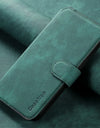 Flip Leather Wallet Case for iPhone 16 15 Pro Max 14 Plus 16E Magsafe Magnetic Detachable Card Slot Holder Cover