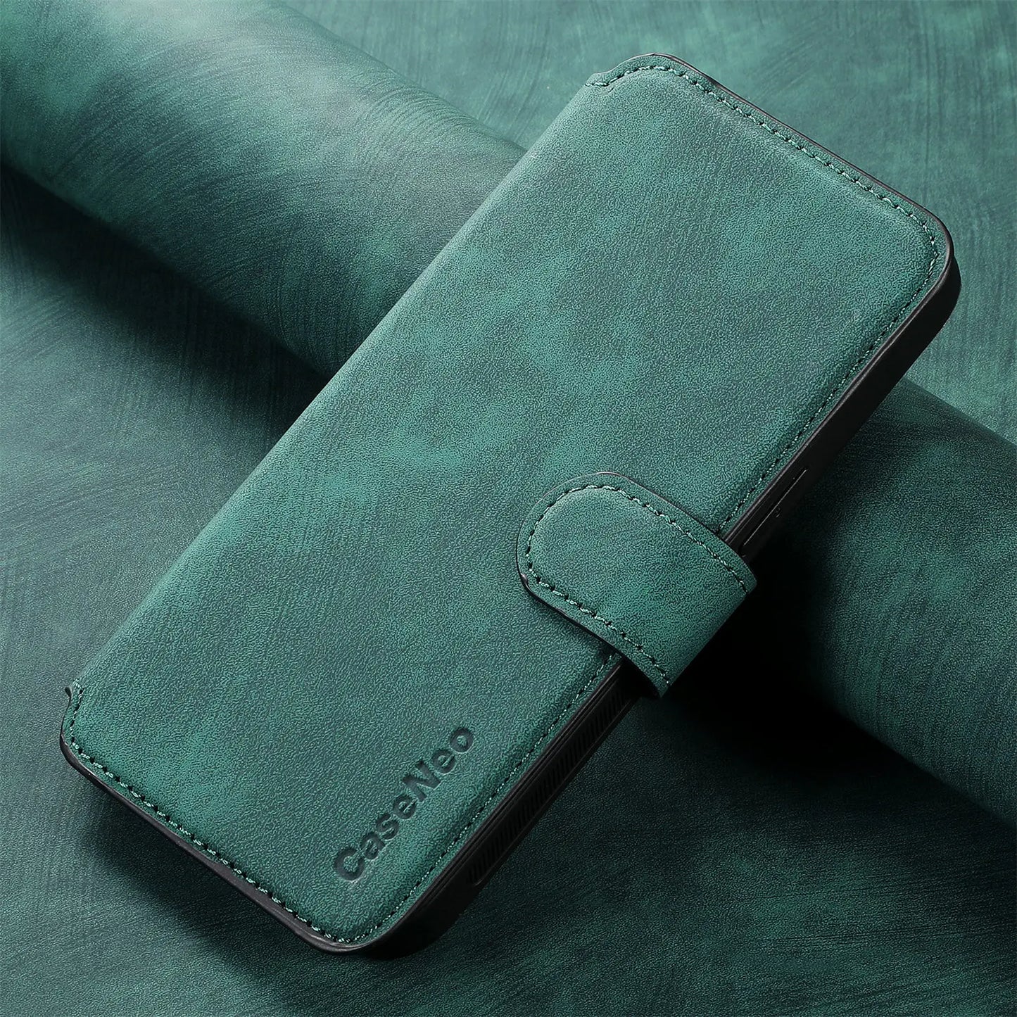 Flip Leather Wallet Case for iPhone 16 15 Pro Max 14 Plus 16E Magsafe  Detachable Card Slot Holder Cover