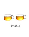 1L/1.8L Borosilicate Glass Teapot Set Clear Teapots With Cup Removable Filter Spout Drinkware For Loose Leaf Blooming Tea