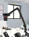 Multifunction Desk Setup Stand Microphone Desktop Stand for Microphone Smartphone Camera Live-streaming