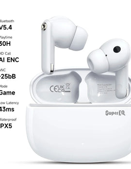 SuperEQ S10 Bluetooth Earphones Active Noise Cancelling Wireless Earbuds With Microphone TWS Bluetooth 5.4 Headset AAC