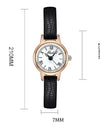 Classic Simple Women Watch Roman Numeral Dial Luxury Rose Gold Watch Case Office Lady Slender Wrist watch