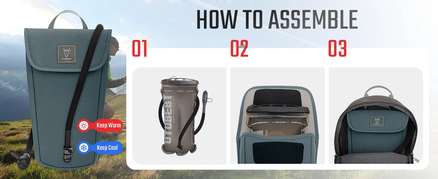 Hydration Bladder Insulation Insulated Cooler Bag Thermal Insulation Bag for Hiking Camping