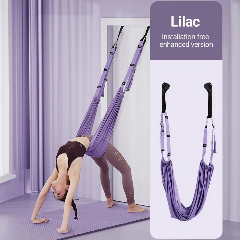 Finger Stretching Tool Elastic Yoga Belt Woman Hammock Split Lower Waist Trainer Inverted Rope Pull Extension Belt