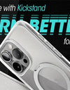 For iPhone 16 Pro Max Case with Camera Control Capture Button UB Mag Stand Series Slim Clear Magnetic MagSafe Phone Case