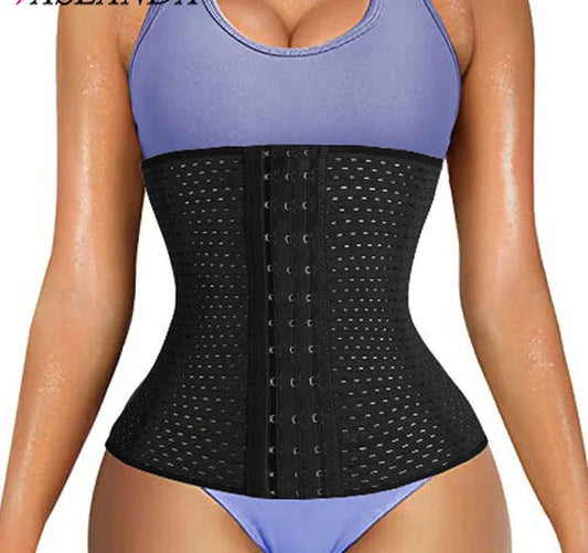 Waist Trainer for Women Latex Underbust Waist Cincher Corset Sport Girdle Hourglass Body Shaper Slimming Modeling Strap Belt