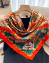 Square Women Scarves Silk Office Ladies Hair Neck Bandanna Headband Foulard Headcloth Muslim Headscarf Female muffler