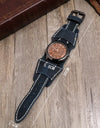 Men Watches Luxury Big Dial Quartz Lovers Watch Wide Genuine Leather Punk Bracelet Sport Wristwatch