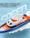 Mini Rc Boat 1/32 Radio Remote Controlled High Speed Ship with Led Light Palm Boat Summer Water Toy Pool Toys Models Gifts