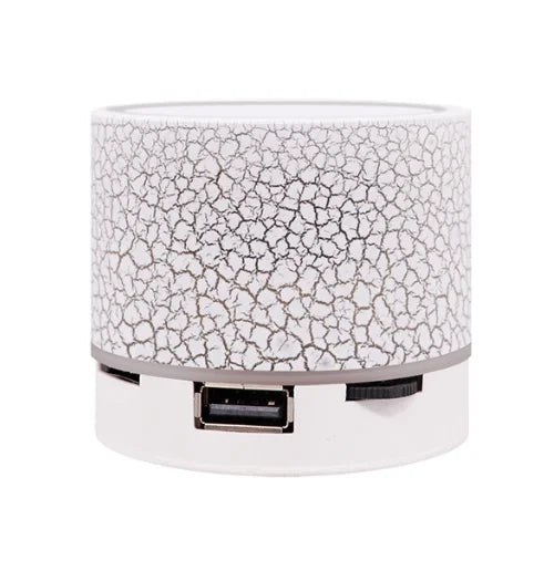 2024 new cracked speaker Portable Wireless Mini Bluetooth Speaker,AICase Super Bass Stereo Rechargeable Speaker with LED Lights