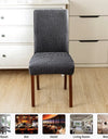 1PC Stretch Dining Chair Covers Leaves Jacquard Seat Covers Universal Size Dust Covers for Hotel Banquet Wedding Chairs Decor