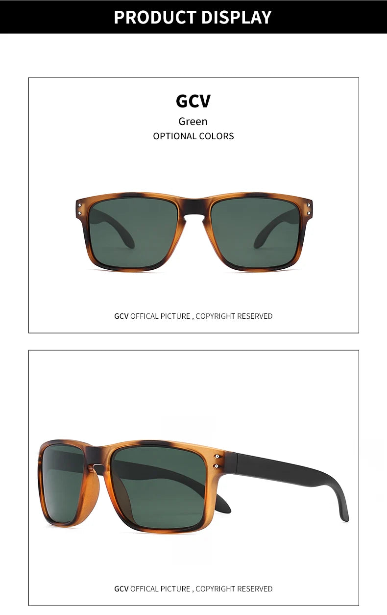 Retro Wrap Photochromic Polarized UV400 Sunglasses for Men Women Casual Fashion Eyewear