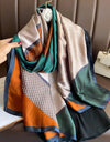 Silk Soft Scarf Women Stylish Print Long Shawl Handkerchief Summer Elegant Travel Wrap Hot