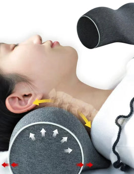 Ergonomic Neck Pillow Cervical Backarch Traction Pillows Memory Foam Sleeping Pillow Head Support Relieve Fatigue