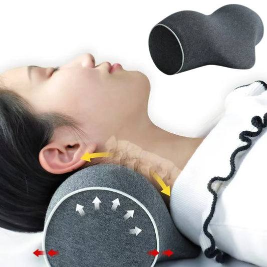 Ergonomic Neck Pillow Cervical Backarch Traction Pillows Memory Foam Sleeping Pillow Head Support Relieve Fatigue