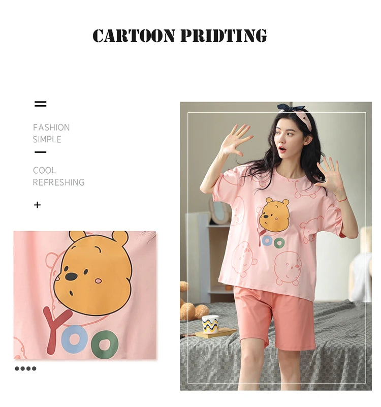 Women’s Winter Corduroy Cotton Pajama Set – Cute, Comfortable, Loose Long Sleeve Loungewear