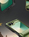 Magnetic Stand for Z Flip 6 Case with Ring Kickstand Hinge Protection Screen Protector Full Body Protection Magsafe Phone Case