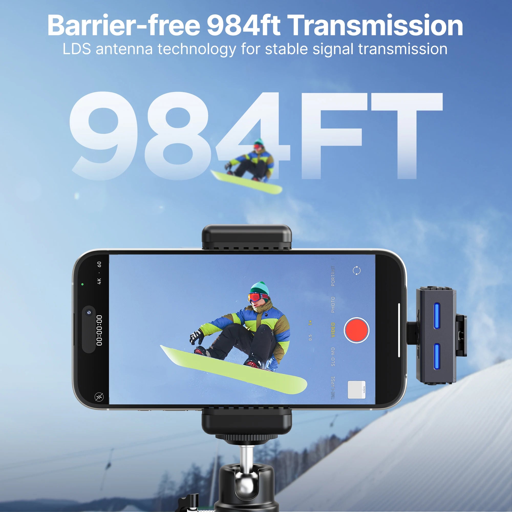 LINK 3 Wireless Lavalier Microphone for iPhone 15/16 Type-C Devices AI Noise Cancellation Lapel Mic for Video Recording