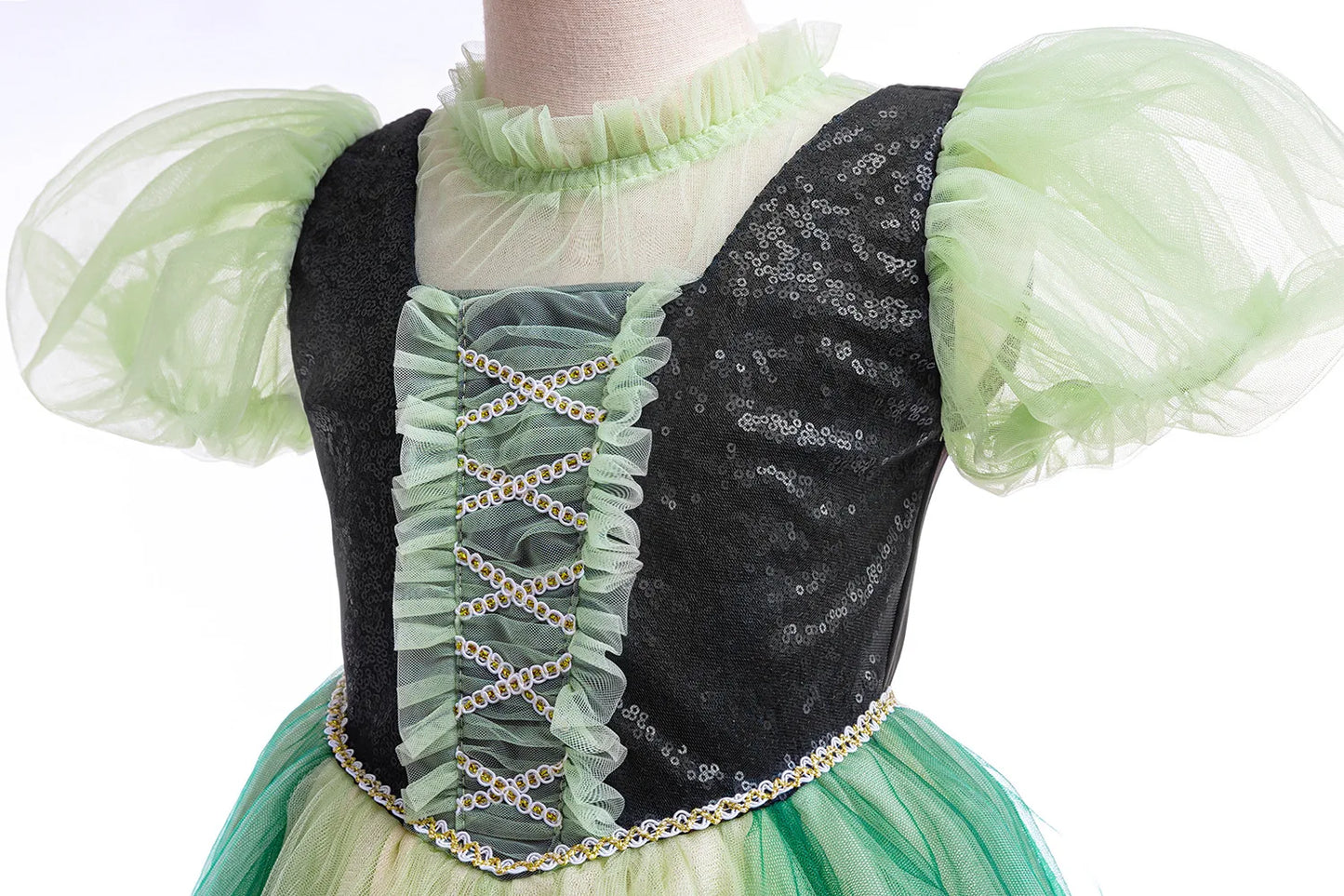 Summer New High-Quality Princess Dress - Girls Asymmetrical Tulle Skirt for Birthday & Children‘s Day