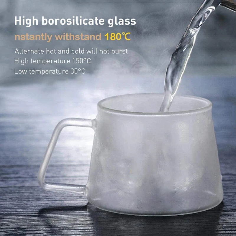 200ml Double Wall Glass Coffee Mug Heat-resistant Espresso Cup Thermo Insulated Cup For Latte Cappuccino Tea Drinkware Set