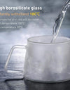 200ml Double Wall Glass Coffee Mug Heat-resistant Espresso Cup Thermo Insulated Cup For Latte Cappuccino Tea Drinkware Set