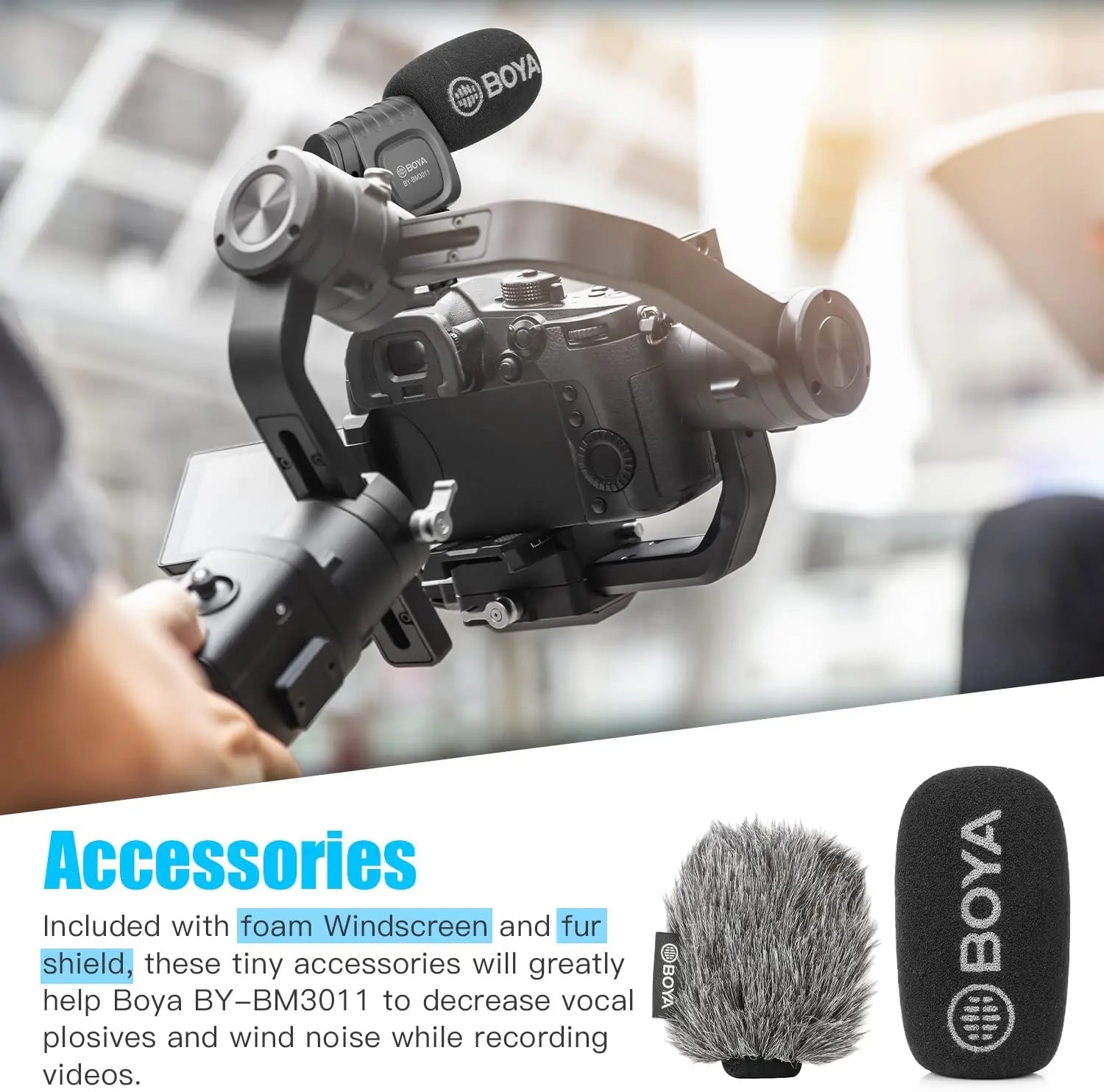 BY-BM3011 Cardioid Condenser Shotgun Microphone for PC Mobile Phone DSLR Cameras Live Streaming Youtube Recording Vlog